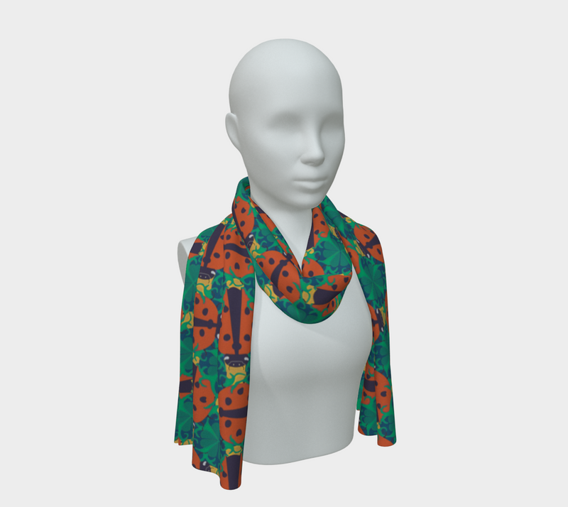 Ladybird Luck Silk Scarf