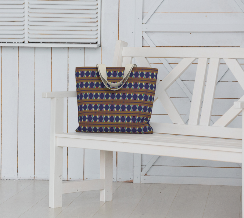 Vibing On The Wavelength Large Tote Bag | Queer Art