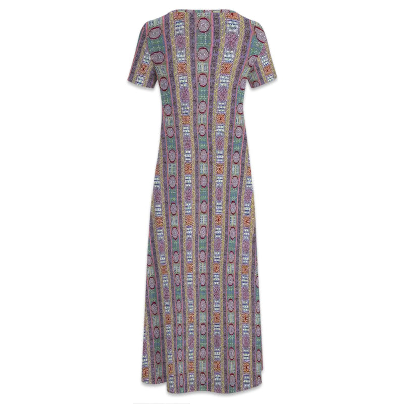 Jamii Crew Neck Short Sleeve Maxi Dress