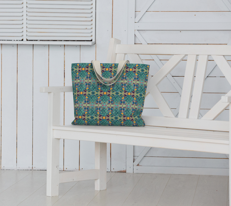 Aqua De Luna Market Tote