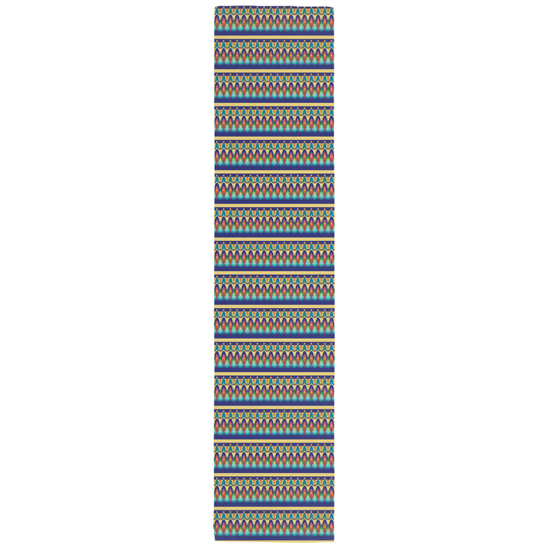 Our Sacred Temples Cotton Table Runner | Afrocentric Home Decor