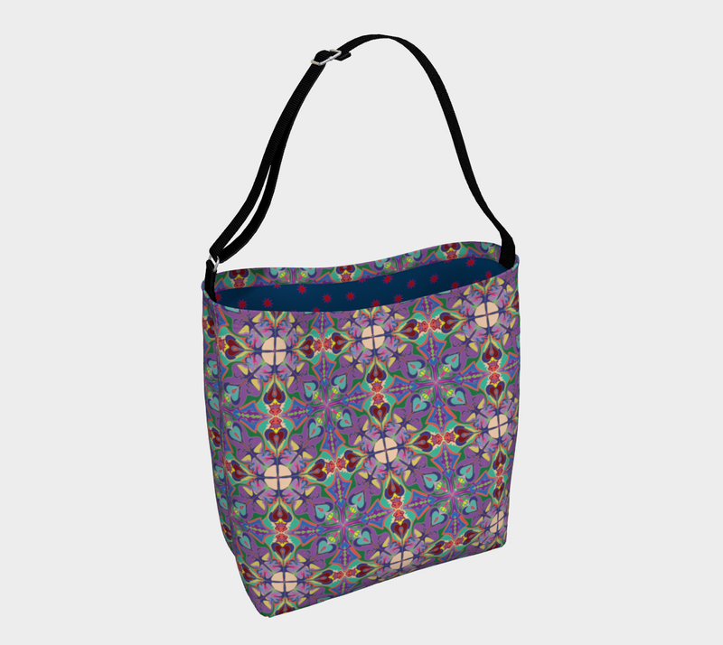 Immortal Life Of Pussyflowers Messenger Tote