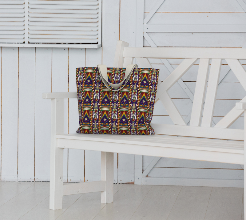 Watermelon Proud Large Tote Bag | Black Queer Pride