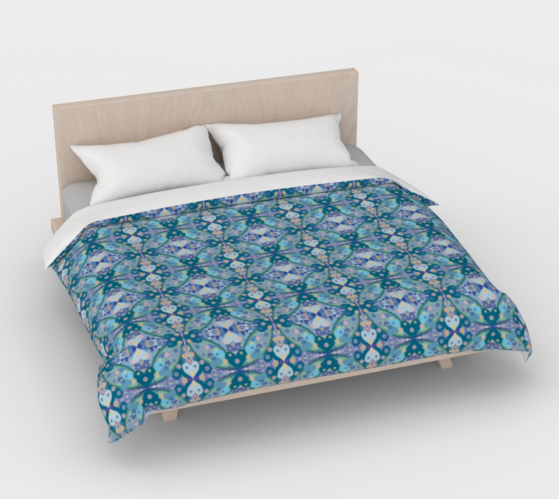 Once In A Blue Love Duvet Cover