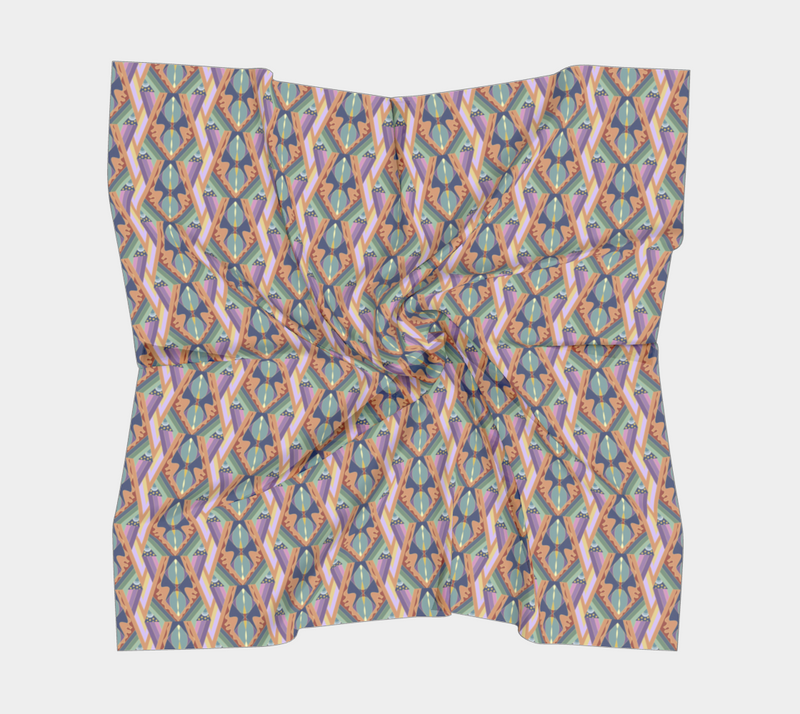 Opening The Worlds Square Silk Scarf | Queer Art & Afrocentric Style