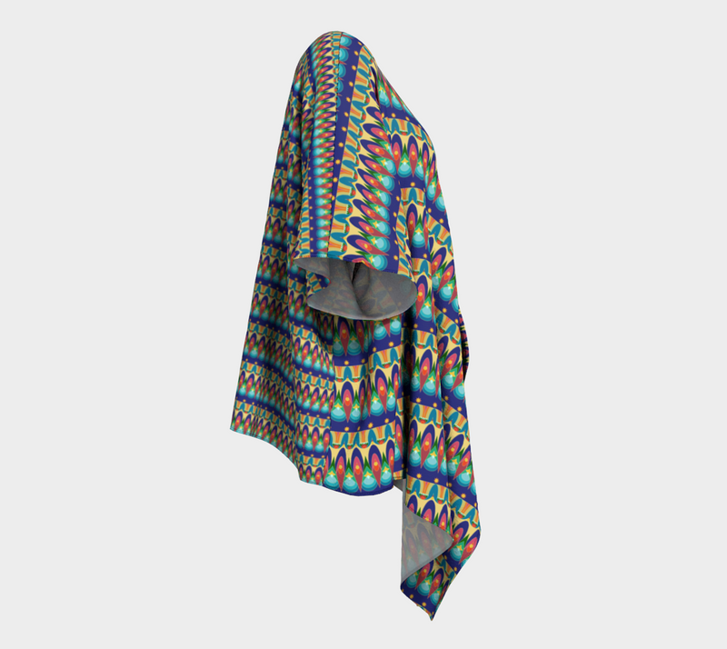 Our Sacred Temples Draped Kimono | Afrocentric Clothing