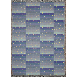 Winter Star Basket Woven Blanket | Afrocentric Home Decor
