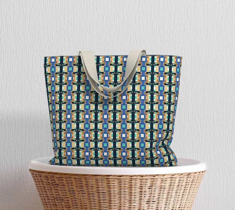 Deep Wata Large Tote Bag | Afrocentric Pride