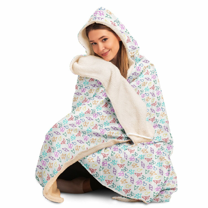Come As You Are Hooded Blanket | Black Queer Joy Decor