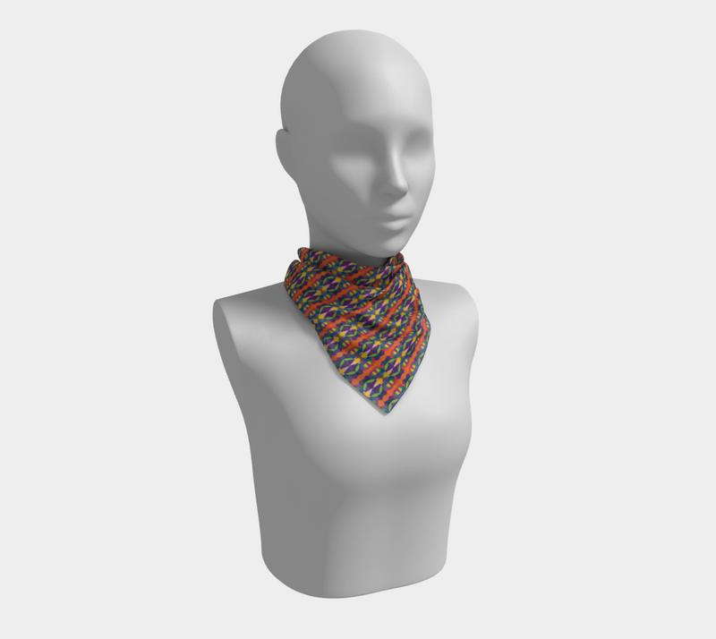 Carnival Butterfly Baby Square Silk Scarf | Black Baby Pride