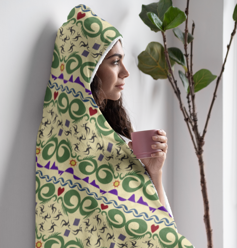 Cave Songs Hooded Blanket | Black Queer Art