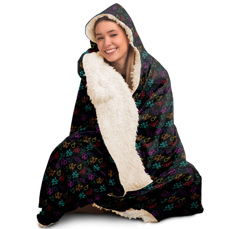 Come As You Are Hooded Blanket | Queer Affirmation Decor