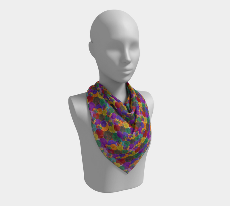 Bubbling With Pride Silk Square | Queer Art
