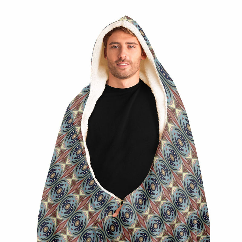 Exit The Cosmic Egg Hooded Blanket | Black Queer Art