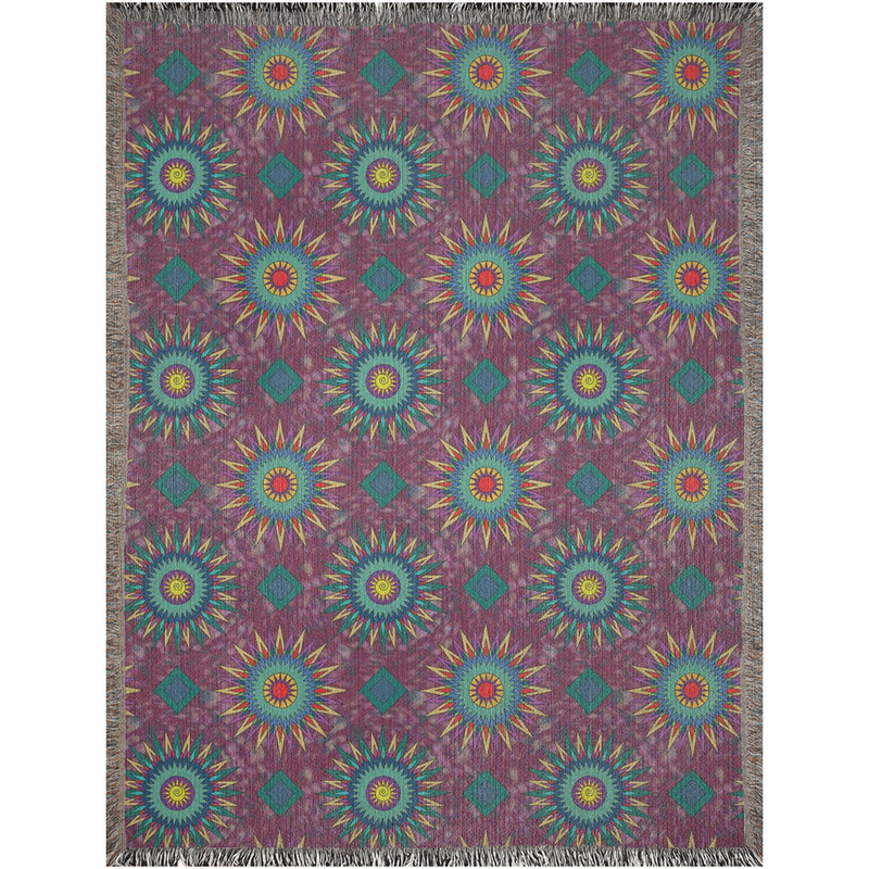 Bonfire Night Woven Blanket | Black Queer Art