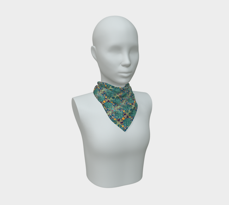 Aqua De Luna Silk Square