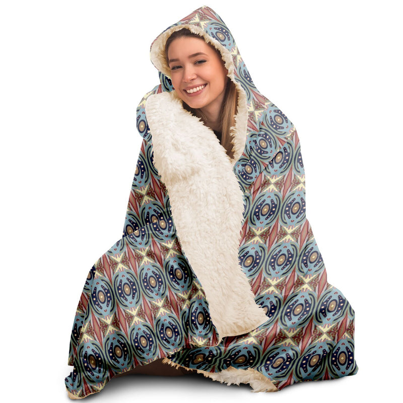 Exit The Cosmic Egg Hooded Blanket | Black Queer Art
