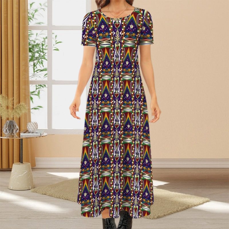Watermelon Proud Short Sleeve Maxi Dress