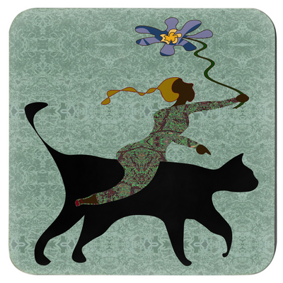 She Gives Coaster | Black Women Empowerment Art