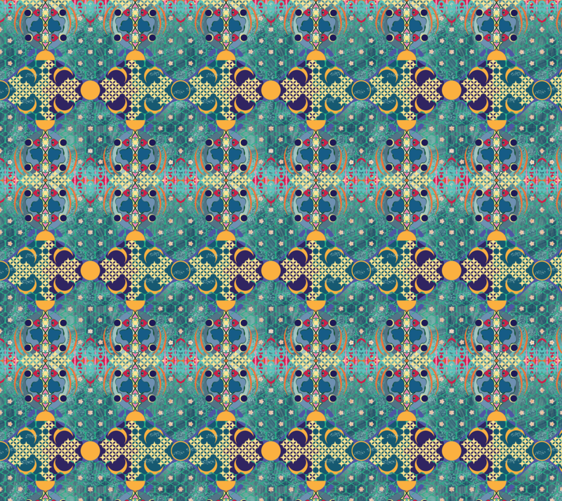 Aqua De Luna Fabric