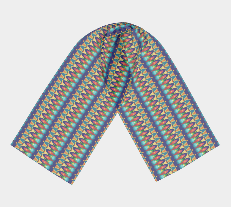 Our Sacred Temples Long Scarf | Afrocentric Pride