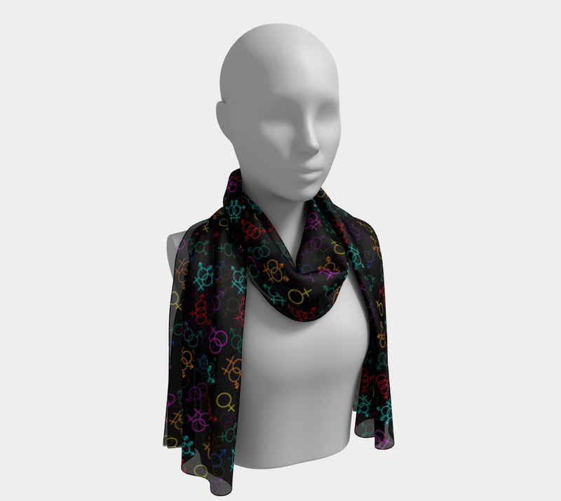 Come As You Are Long Scarf | Queer Art & Black Pride