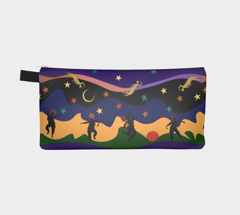 Autumn Dancers Pencil Case | Afrocentric Art & Black Joy