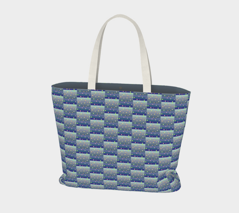 Winter Star Basket Large Tote Bag | Black Joy & Queer Art