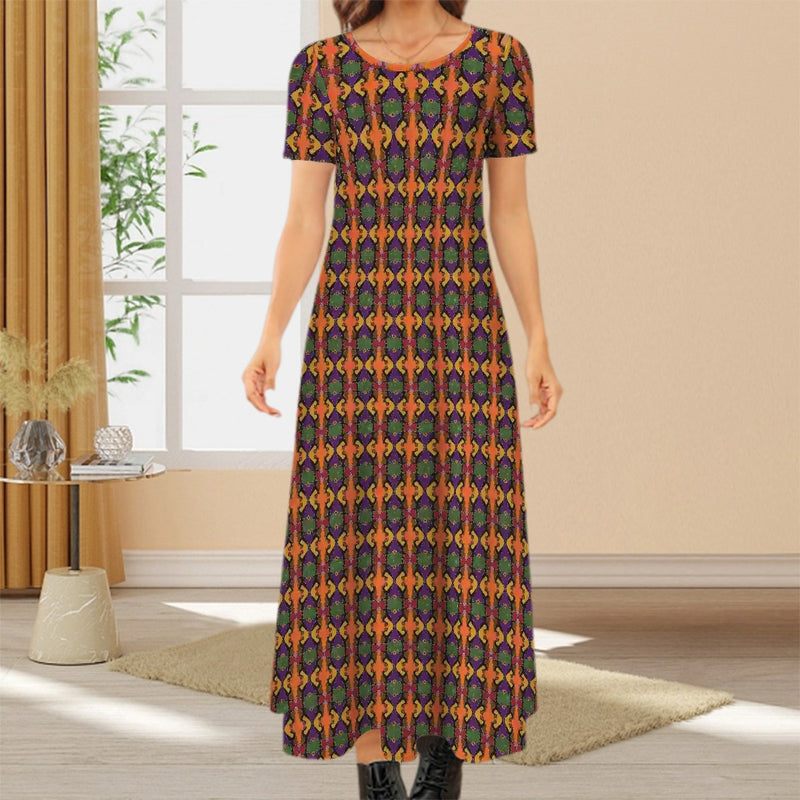 Celebrating Sistas Short Sleeve Maxi Dress