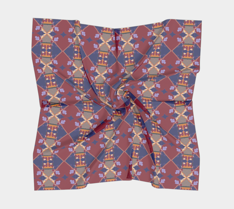 Ujamaa Square Silk Scarf | Afrocentric Fashion & Black Pride