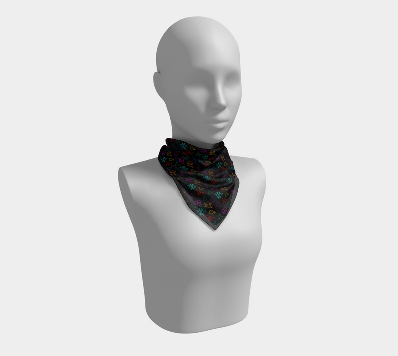 Come As You Are Square Silk Scarf | Queer Art & Black Pride