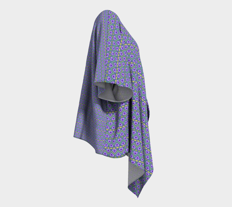 Lavender Love Draped Kimono | Queer Art & Black Pride