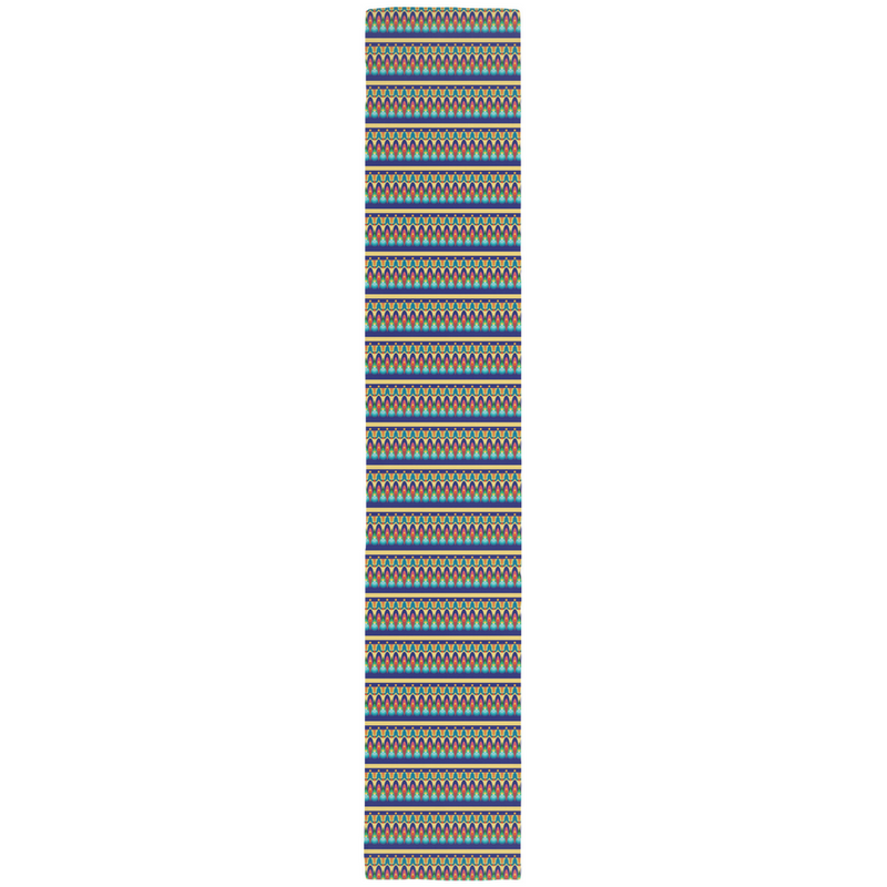 Our Sacred Temples Cotton Table Runner | Afrocentric Home Decor