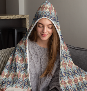 Exit The Cosmic Egg Hooded Blanket | Black Queer Art