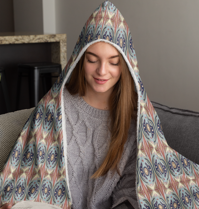 Exit The Cosmic Egg Hooded Blanket | Black Queer Art