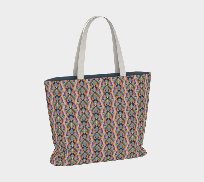 Opening The Worlds Large Tote Bag | Afrocentric Queer Art