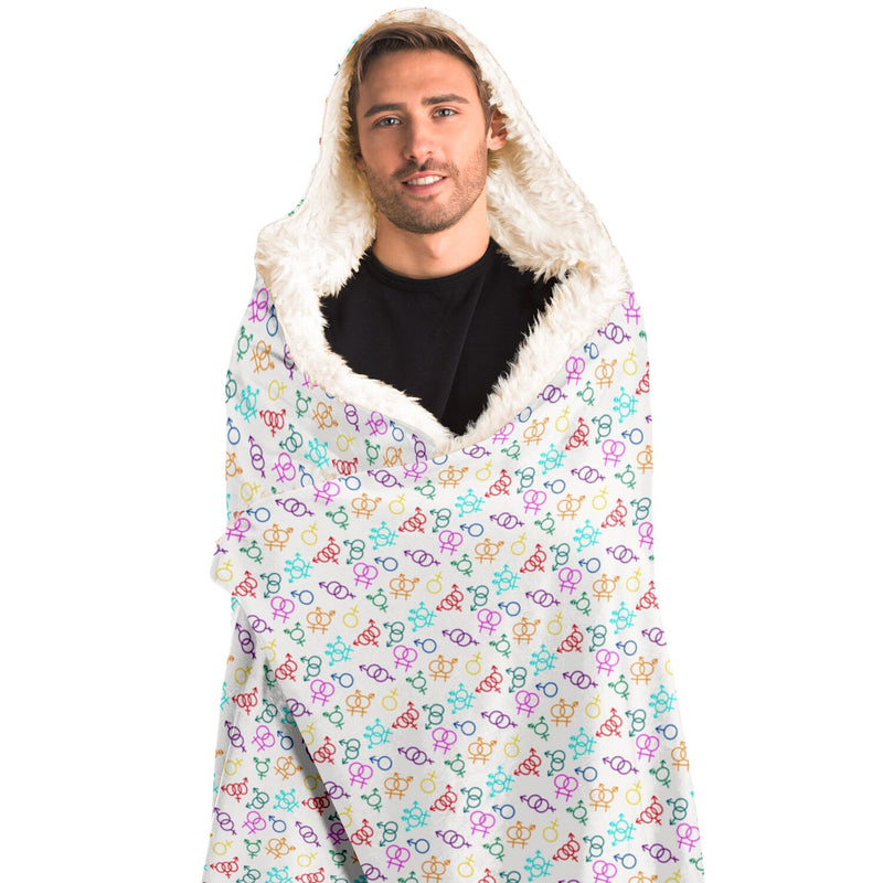 Come As You Are Hooded Blanket | Black Queer Joy Decor