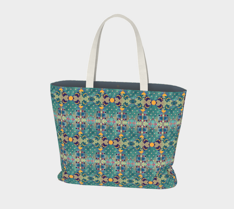 Aqua De Luna Market Tote