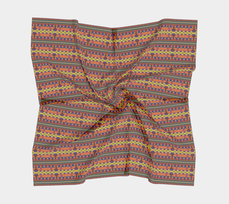 Kujichagulia Square Silk Scarf | Black Self-Determination