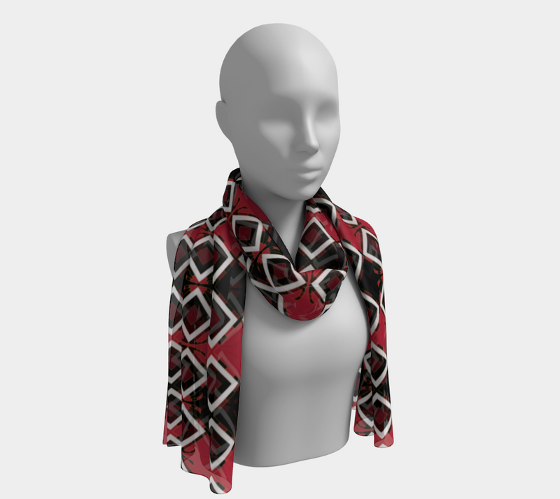 Garabato Pathways Long Scarf | Afrocentric Fashion