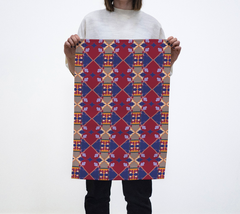 Ujaama Tea Towel | Afrocentric Kitchen Decor