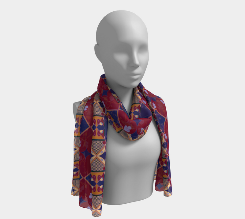 Ujamaa Long Scarf | Afrocentric Fashion & Black Pride