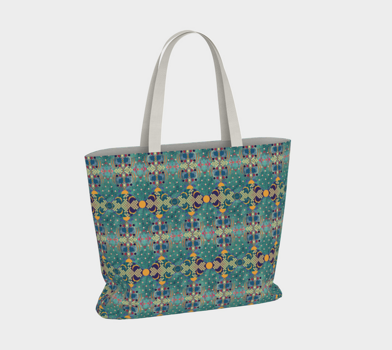 Aqua De Luna Market Tote