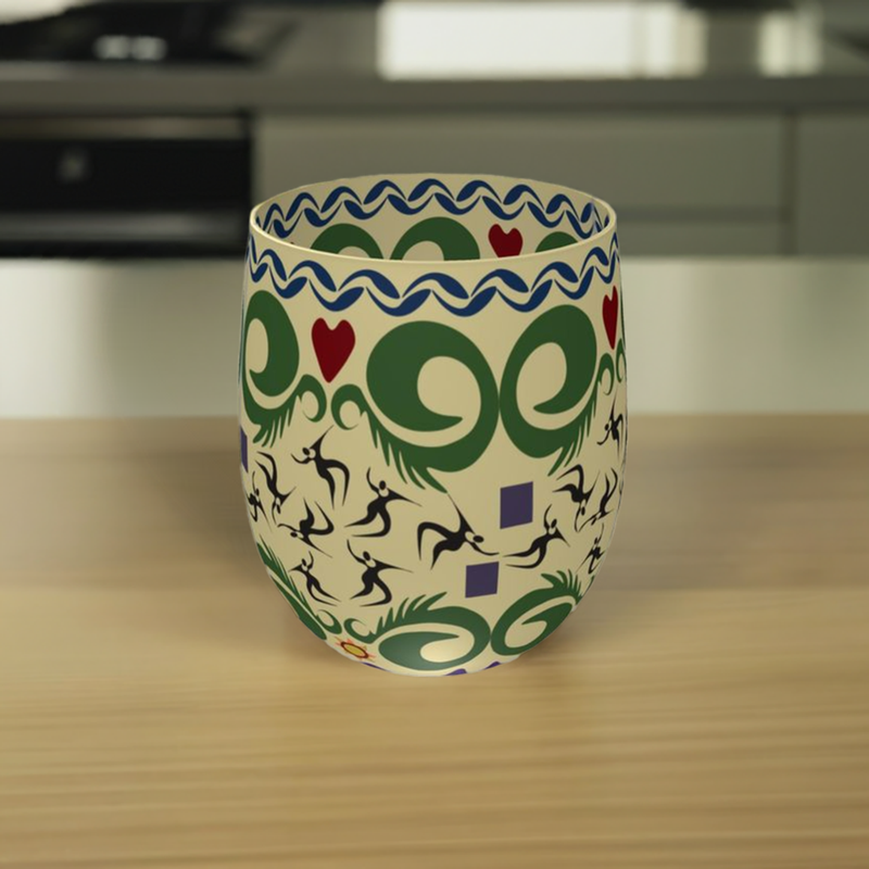 Cave Songs Water Glass | Afrocentric Art & Black Pride