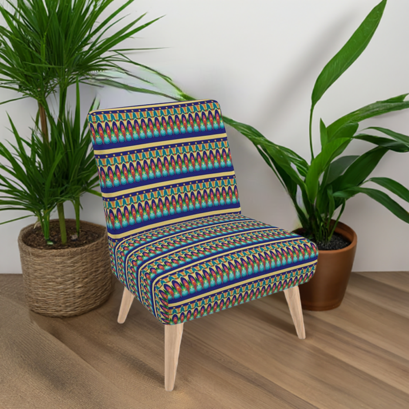 Our Sacred Temples Occasional Chair | Afrocentric Home Decor