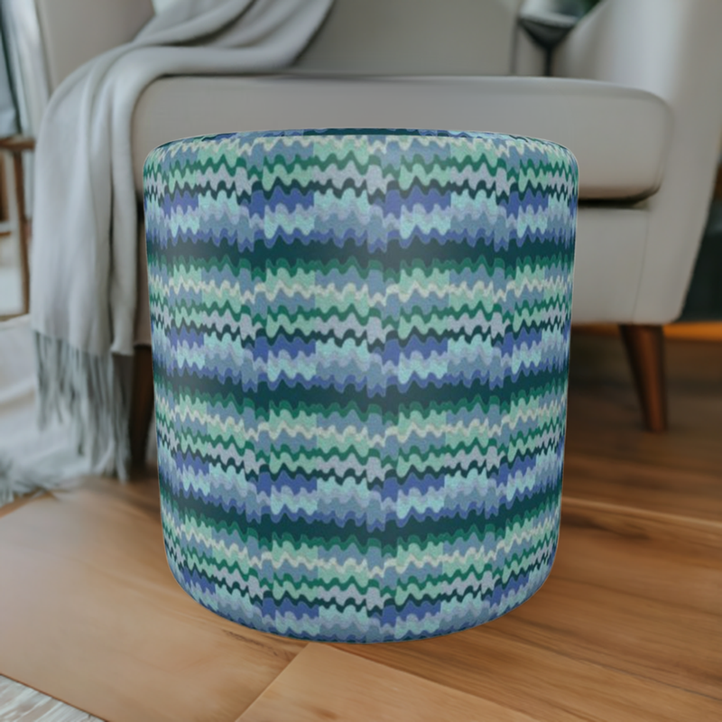 Afro-Atlantics Sing Pouffe Round | Black Culture Decor