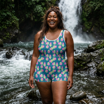 High John, Hey! Gender Neutral Swimsuit — Retro Floral