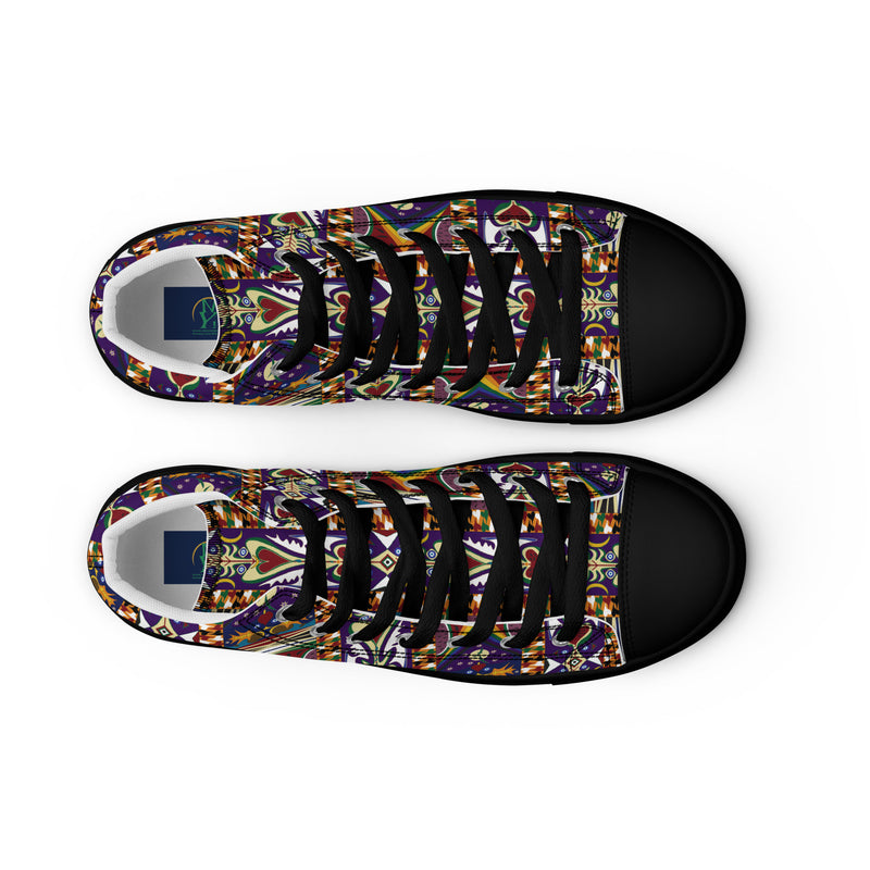 Watermelon Proud High Top Canvas Shoes | Black Queer Pride