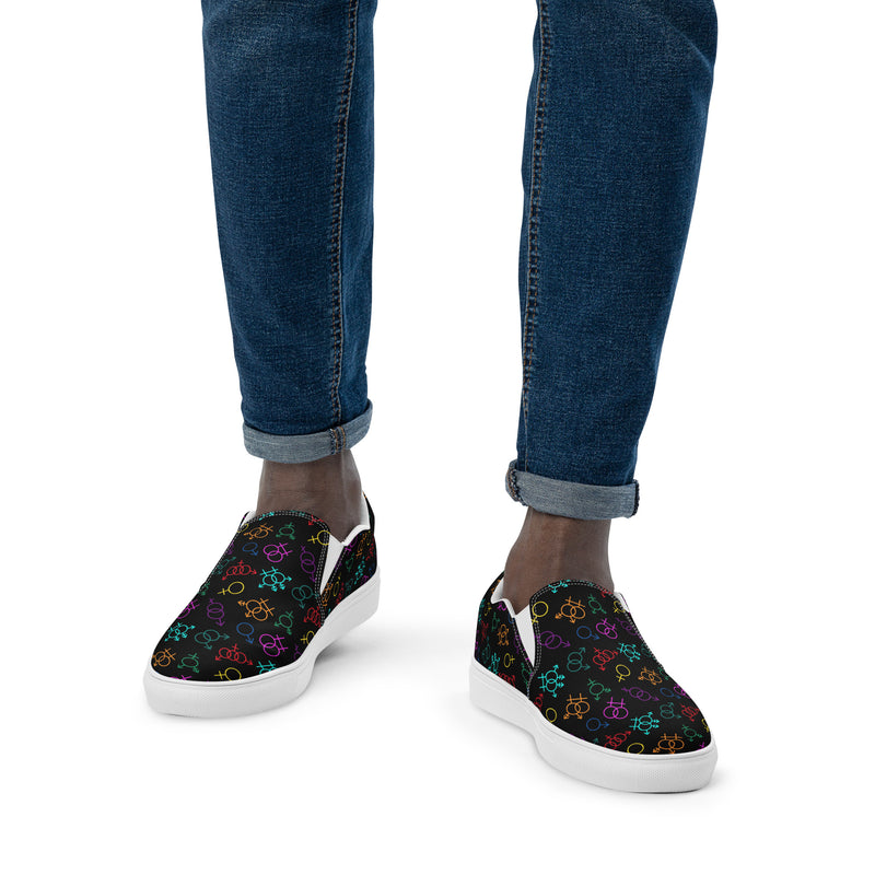 Come As You Are Round Toe Slip On Canvas Shoes | Queer Art