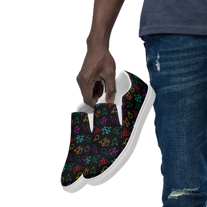 Come As You Are Round Toe Slip On Canvas Shoes | Queer Art